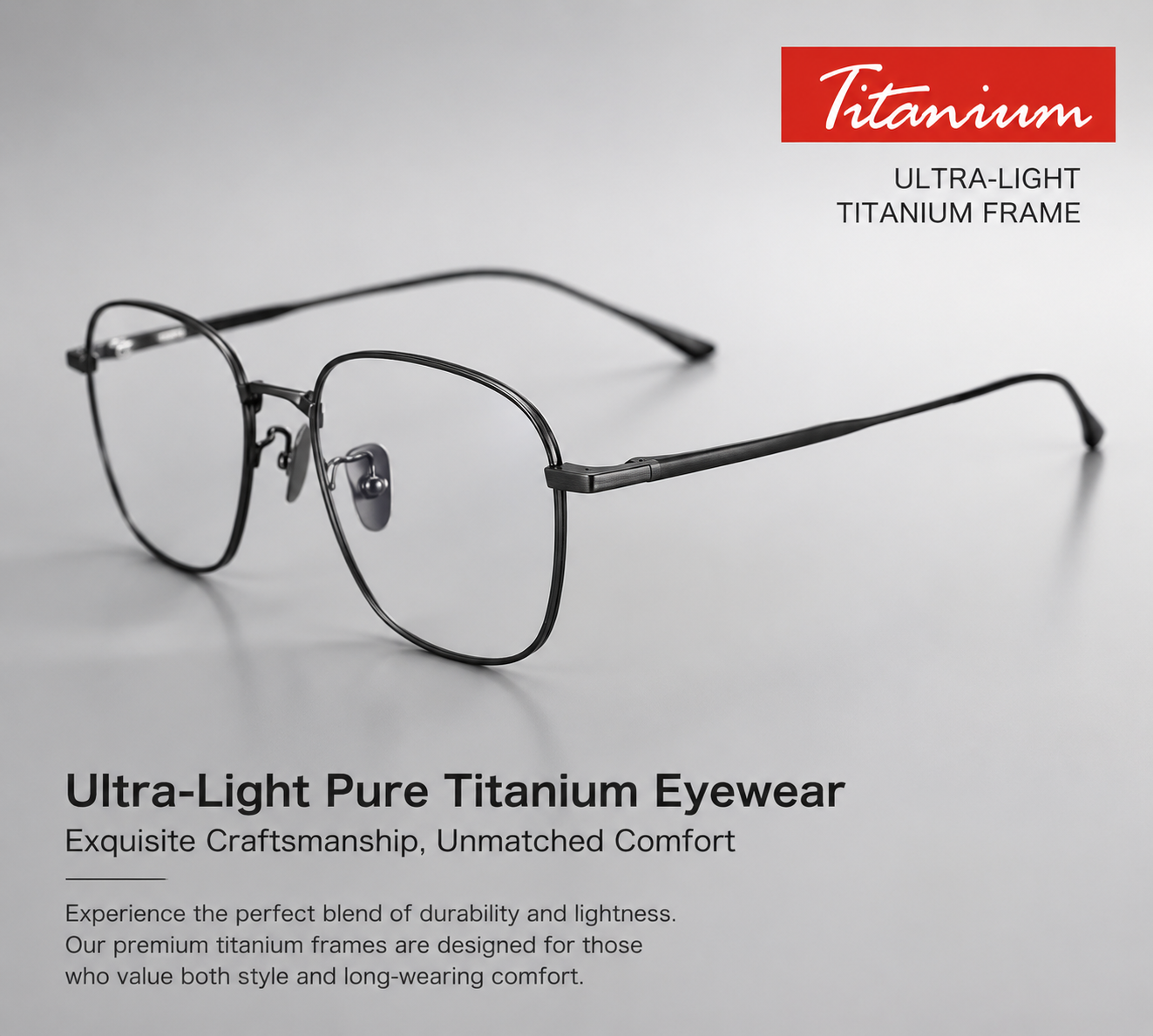 Ultra-Light Titanium Eyeglass Frames – Men & Women Fashion Eyewear
